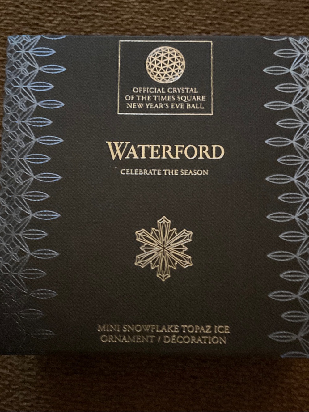 Waterford Black Mini Snowflake Wall Accent